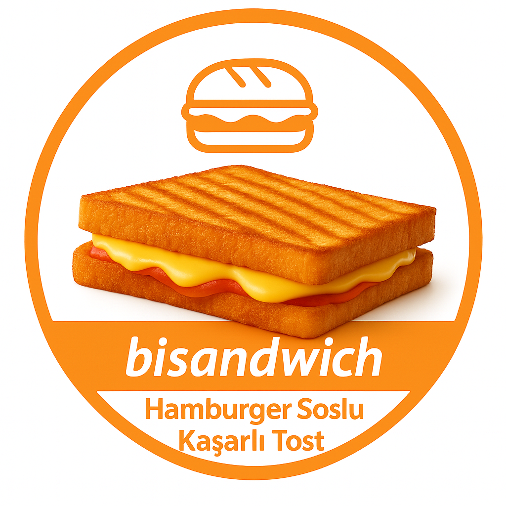 Bi Hamburger Soslu Kaşarlı Tost